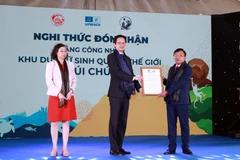 La réserve de biosphère de Nui Chua obtient le certificat de l'UNESCO