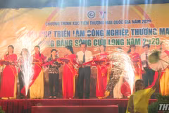Ouverture du Salon industriel et commercial du delta du Mékong 2020 à Tien Giang