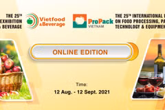Bientôt le salon virtuel VietFood & Beverage – ProPack 2021