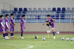 Mondial 2022: l'équipe vietnamienne se prépare pour son match contre Oman