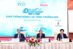 Forum des entreprises 2024 ayant lieu le 12 avril à Hanoï. Photo: Vietnam+