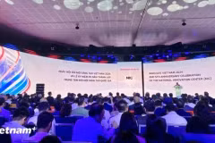 Le 1er octobre, le Centre national d’innovation (NIC) a organisé la cérémonie d'ouverture de l'événement « Vietnam Innovation Day 2024 », réfléchissant sur le parcours de l'innovation et inspirant de nouvelles idées pour l'avenir. Photo: VietnamPlus
