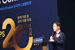Le ministre sud-coréen de l'Emploi et du Travail, Lee Jung-sik, à la conférence marquant le 20e anniversaire de l'EPS. Photo: VNA