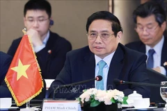Le Premier ministre Pham Minh Chinh au petit-déjeuner-débat avec des dirigeants de grandes entreprises sud-coréennes. Photo : VNA