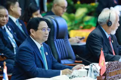 Le Premier ministre Pham Minh Chinh au 27e Sommet ASEAN-Chine. Photo : VNA