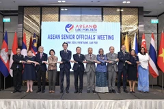 Le représentant du Vietnam et ceux de l'ASEAN à la réunion des hauts officiels de l'Association des nations de l'Asie du Sud-Est. Photo : baoquocte