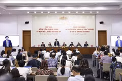 La conférence de presse sur le plan proposé pour la 8e session de la 15e Assemblée nationale. Photo : VNA