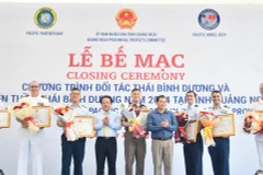 Clôture du Programme sur le Partenariat Pacifique et l'Ange du Pacifique 2024 à Quang Ngai. Photo: VNA
