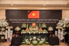 Cérémonies funéraires du secrétaire général Nguyen Phu Trong au Japon. Photo: VNA