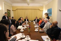 Table ronde sur les potentiels et opportunités de coopération avec Nghe An. Photo: VNA