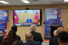 Premier congrès de l'Association vietnamienne des intellectuels et experts en Australie. Photo: VNA
