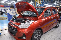 À l'usine Huyndai Thanh Cong (Photo : VNA)