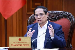 Le Premier ministre Pham Minh Chinh, chef du comité de pilotage pour la révision et le démêlage des nœuds dans le système des documents juridiques. Photo : VNA