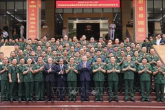 Le secrétaire général du Comité central du Parti communiste du Vietnam et président de l'État, To Lam assiste à la cérémonie d'ouverture de la nouvelle année à l'Académie nationale de défense. Photo : VNA