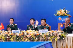 La 17e conférence par visioconférence des chefs des forces de défense de l'ASEAN