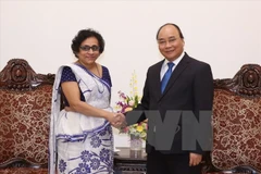 L’ambassadrice sri lankaise reçue par Nguyen Xuan Phuc