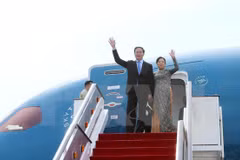 Le président Tran Dai Quang quitte Brunei pour Singapour