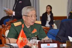 Le général Nguyen Chi Vinh reçoit une délégation du ministère japonais des AE