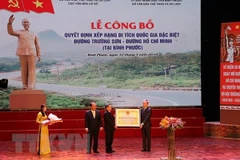 Le point final de la piste légendaire Ho Chi Minh reconnu comme vestige national spécial