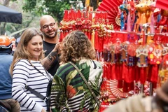  Le marché aux fleurs de Hang Luoc avant le Têt traditionnel