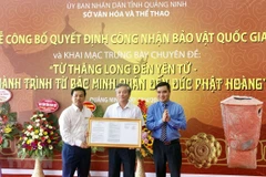 Deux anciens objets de Quang Ninh reconnus trésors nationaux
