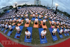 Plus de 1.200 personnes pratiquent le yoga ensemble à Da Nang