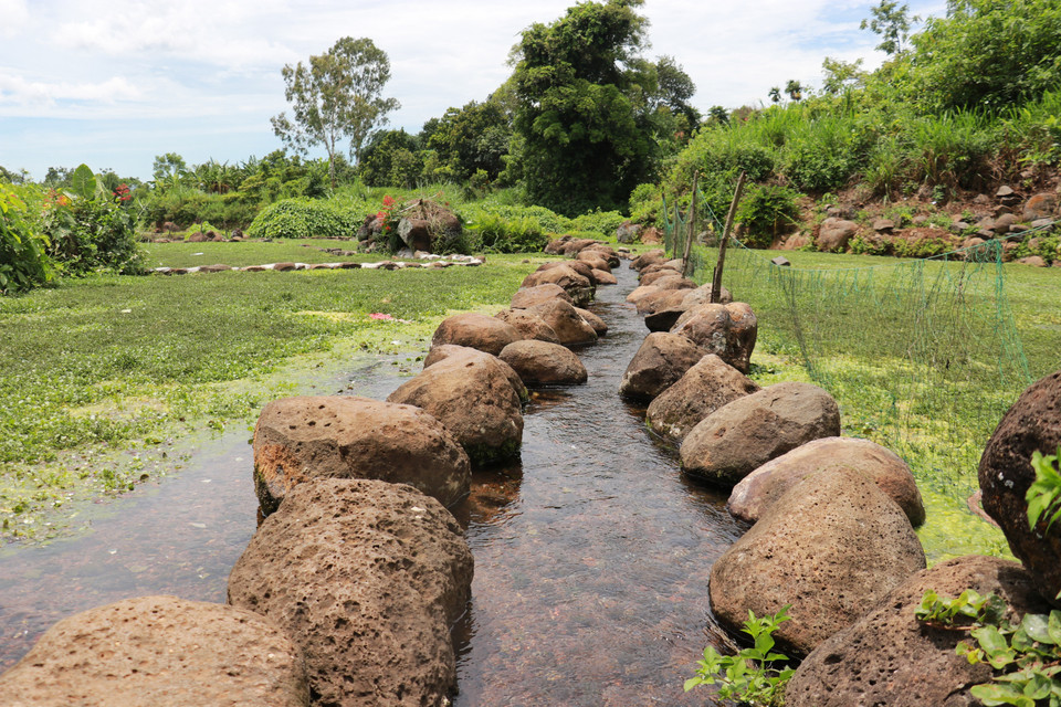 Alimentés par des sources intarissables, ils avaient pour fonction de fournir de l’eau potable aux habitants, de servir leurs activités quotidiennes (se laver, faire la lessive...), d’abreuver le bétail et d’irriguer les champs. Photo: VNA