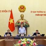 Présidant l'ouverture, le président de l’AN, Tran Thanh Man, a souligné que le volume des contenus à traiter est considérable. Photo : VNA