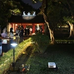 Des touristes participent à l'excursion « Découvrez la nuit à Van Mieu-Quoc Tu Giam ». (Photo : nhandan.vn)