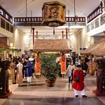 Le site du 22, rue Hang Buom reconstitue l’atmosphère du Têt traditionnel de la plaine du Nord. Photo : VNA