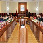 La présidente de l'Assemblée nationale, Nguyen Thi Kim Ngan, s'est entretenue avec le président de la Chambre marocaine, Habib El Malki, lors de sa visite officielle au Royaume du Maroc en 2019. Photo : VNA