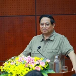 Le Premier ministre Pham Minh Chinh s'exprime. Photo: VNA