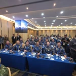 La délégation vietnamienne à l'exercice AUMX-2 à Batam, en Indonésie. Photo : VNA