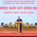 Le Premier ministre Pham Minh Chinh s'exprime. Photo: VNA