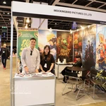 Un stand de Mockingbird Pictures (Vietnam) lors de l'événement. Photo :VNA