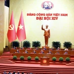Lors du 14e Congrès national du PCV. Photo : VNA
