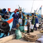 Dans la province de Dong Thap, les gardes-frontières sensibilisent les pêcheurs du port de pêche de Vam Lang, commune de Gia Thuan, à la prévention et à la lutte contre la pêche INN. Photo : VNA