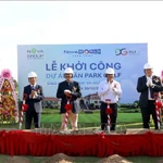 Le 20 décembre, dans la province de Lâm Dông, la Sarl D&G Golf Group Vietnam et la société par actions NovaGroup ont officiellement lancé les travaux de construction d'un complexe de "park golf" au sein du complexe touristique et de loisirs NovaWorld Phan Thiet. Photo : VNA