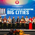La ville de Hai Phong a été honorée lors de la 5e cérémonie de remise du certificat de reconnaissance (COR). Photo: VNA