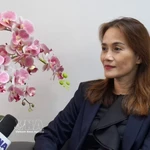 Nguyen Thi Thanh Van, vice-présidente de l’Association des entreprises vietnamiennes en Malaisie, répond à un entretien de la VNA. Photo: VNA