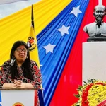 La vice-ministre du Pouvoir populaire pour les Affaires étrangères, Tatiana Pugh, s'exprime à cet événement. Photo: VNA