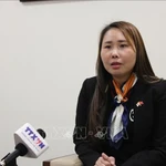Mme Le Thuong, présidente de l’Association des Vietnamiens de la région du Kansai. Photo: VNA