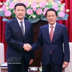 Le général Luong Tam Quang (droite), ministre vietnamien de la Sécurité publique, et le ministre chinois de la Sécurité publique, Wang Xiaohong. Photo: VNA