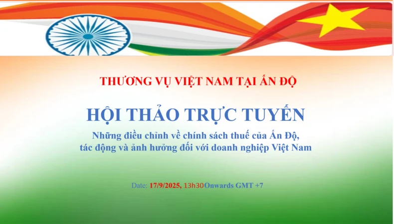 Séminaire en ligne sur les ajustements de la politique fiscale de l’Inde, leurs impacts et leurs effets sur les entreprises vietnamiennes. Photo: ministère de l'Industrie et du Commerce