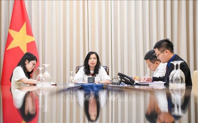 La vice-ministre des Affaires étrangères, Le Thi Thu Hang. Photo: VNA