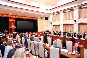 Panorama de la séance de travail. Photo : VNA