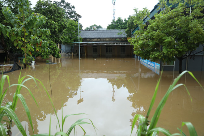 De fortes pluies ont provoqué des inondations dans plusieurs zones de la province de Tuyên Quang. Photo: VNA vna-potal-tuyen-quang-mua-lon-gay-ngap-ung-cuc-bo-mot-so-noi-8321678.jpg