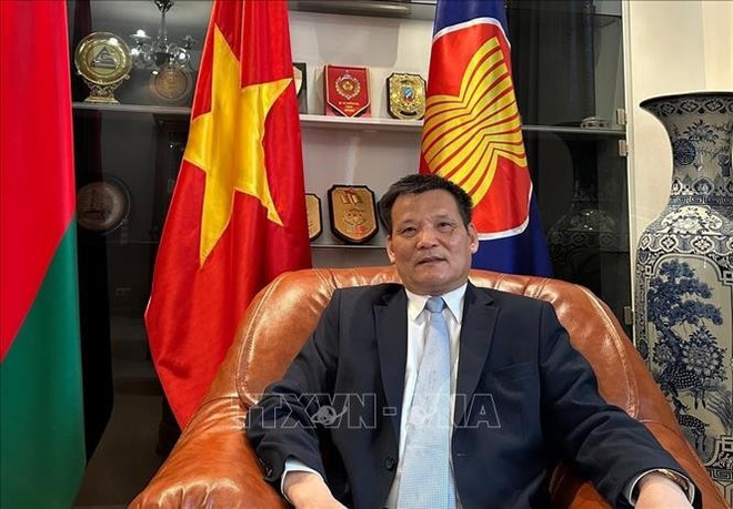 L’ambassadeur du Vietnam en Biélorussie, Nguyen Van Ngu. Photo: VNA belarus-10525.jpg