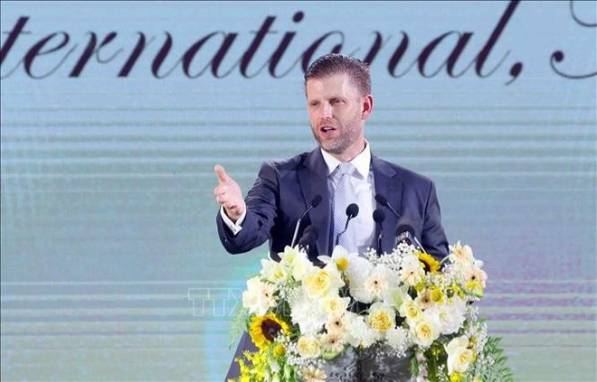 Eric Trump, vice-président exécutif de la Trump Organization. Photo: VNA hinh-anh-eric.jpg