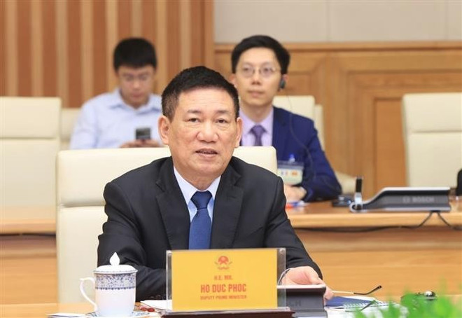 Le vice-Premier ministre Hô Duc Phoc. Photo: VNA vna-potal-pho-thu-tuong-ho-duc-phoc-tiep-doan-doanh-nghiep-phap-8056703.jpg
